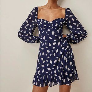 NEW REFORMATION cammi mini dress (size 8)